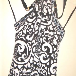 White House Black Market paisley strap halter S